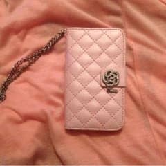 iPhone4/4sカバー ピンク色お花♡のサムネイル
