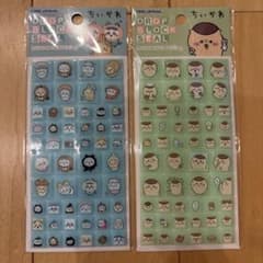 ちいかわ　ドロップブロックシール　２枚セット くりまんじゅう MIXのサムネイル