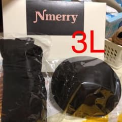 Nmerry エヌメリーおうちブラ　3L ブラックのサムネイル