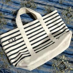 激レア GAP トートバッグ ストライプ キャンバス 帆布 コットン A4収納 