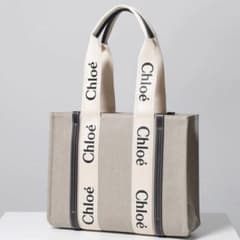 Chloé ロゴ入りキャンバストートバッグ ミディアムのサムネイル