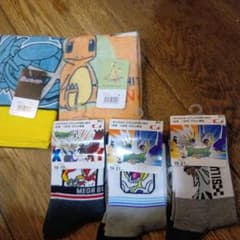 ポケモン靴下3足セット 19-21cm2足 16-18cm1足　おまけタオル2枚のサムネイル