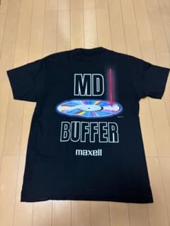 maxell BUFFER 400 ブラックTシャツ　Lサイズ(3) 新品同様 maxell MD × BUFFER Tシャツ 黒 (3)Lサイズ - メルカリ
