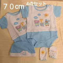 ミニケー　ロンパース2枚　帽子　グローブセットのサムネイル
