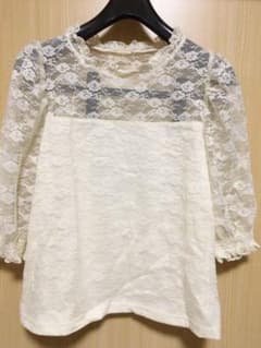 ※売約済　ブラウス カットソー 5部袖 レーストップスのサムネイル