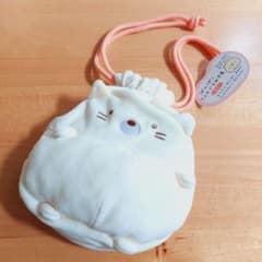 신품 스미코구라시 퐁포코 쿵무루루미 돈주머니 고양이
