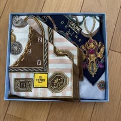 FENDI CELINE ハンカチ2枚 - メルカリ