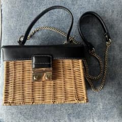 ZARA 2way カゴバッグのサムネイル