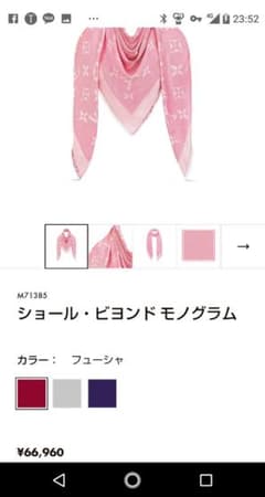 早い者勝ち♪ルイヴィトンショール♪のサムネイル