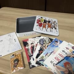 ハイキュー!! 展 缶ケース ポストカードセット ミニ色紙、黒尾鉄朗ピンバッチのサムネイル