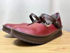 やさしい靴工房 ソファ はっ水 マグネットシューズ レッド＆ブラウンのサムネイル