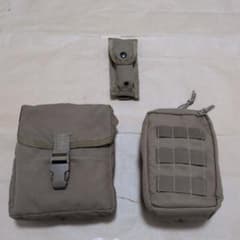 海兵隊 MOLLE Ⅱ FLCベスト ナイトビジョン/IFAKポーチ実物中古品 アメリカ海兵隊 ナイトビジョン/IFAKポーチ/マガジンポーチCB色 実物