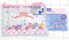 新品★未使用 しろたん★サンリオキャラクターズ ポーチ＆ジッパー袋 ２個セット