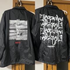 MONOEYES ＋ELLEGARDENブラック ナイロンコーチジャケット MONOEYES ＋ELLEGARDENブラック ナイロンコーチジャケット - メルカリ