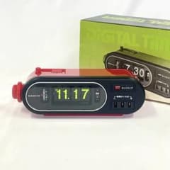 SANYO　サンヨー　デジタルタイマー時計　T101 レッド　パタパタ時計 SANYO サンヨー デジタルタイマー時計 T101 レッド パタパタ時計