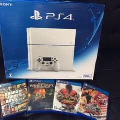 PS4本体&ソフト4本&コントローラー1本オマケのセットでお得のサムネイル