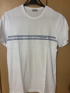 MONCLER ストライプ Tシャツ Mサイズ ホワイトのサムネイル