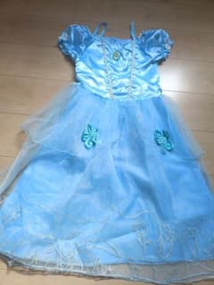 ​【150】シンデレラ風 ドレス コスチューム キッズ 水色 ハロウィン 仮装のサムネイル