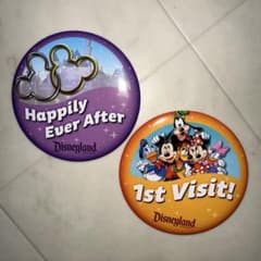 カリフォルニアディズニー 缶バッジ 2点セットのサムネイル