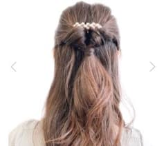 新品未使用品　秋色パール コーム ヘアコーム　パーティ　結婚式　イベントのサムネイル