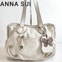 ANNA SUI トートバッグ 裏地総柄 アイボリー ANNA SUI トートバッグ 裏地総柄 アイボリー - メルカリ