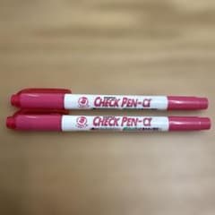ZEBRA CHECK PEN-α ピンク 2本セット 暗記ペンのサムネイル