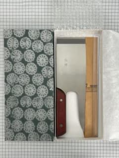 越前刃物 蕎麦切包丁 ステンレス鋼 300mm 合板ハンドル 麺切包丁 ⑤