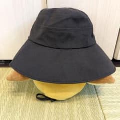 黒いリボン付きアウトドアハットのサムネイル