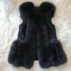 極美品 SAGAFUR 最高級フォックスファージレ ロイヤル リアルファー