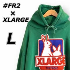 希少✨#FR2×XLARGE パイルロゴパーカー グリーン L - メルカリ