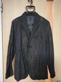 issey miyake men 12aw ホースレザー ナイロン 切替 シワ - メルカリ