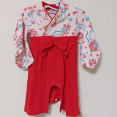 袴ロンパース 70㎝ 女の子のサムネイル