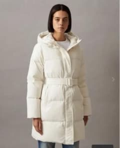 新品未使用 タグ付きCalvin Klein ダウンジャケット ホワイト - メルカリ
