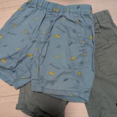 ハーフパンツ 2点セット バナナ柄 無地のサムネイル