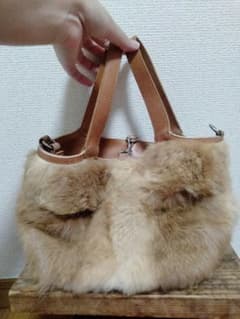 【中古】フェイクファーハンドバッグのサムネイル