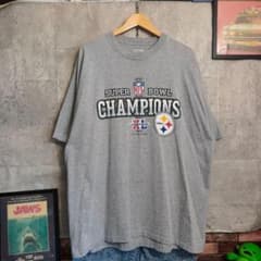 リーボック Tシャツ NFL Steelers SB XL 優勝T US古着
