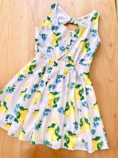 ❤︎Tralala❤︎美品❤︎レモン柄❤︎ワンピース❤︎Sサイズ❤︎白❤︎トゥララ❤︎のサムネイル