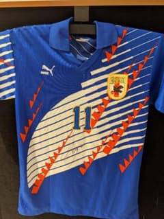 三浦知良 カズ ドーハ 日本代表 サイン ユニフォーム - メルカリ