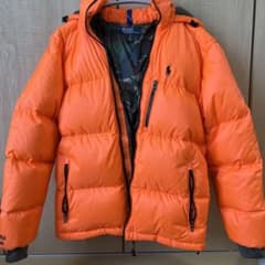 美品☆ 希少カラー ポロラルフローレン ダウンジャケット オレンジxs