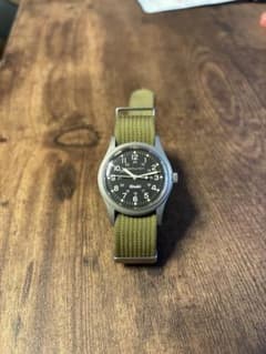 Hamilton Khaki 手巻き時計 カーキ オリーブ NATOストラップ - メルカリ