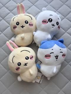 치이카와 벌레 토끼 토끼 척하는 큰 봉제 인형 4 점