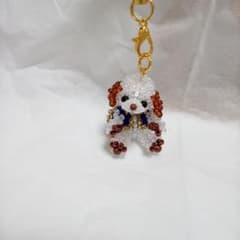 ハンドメイド ☆ワンちゃん☆ビーズチャーム＆ストラップのサムネイル