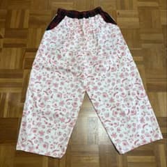 ボタニカル柄 カジュアルパンツ ウエストゴムのサムネイル