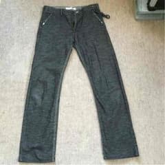 U.u ブラックデニムパンツ中古のサムネイル