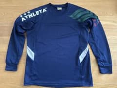 ATHLETA ジュニア長袖プラクティスシャツ 140 ネイビーのサムネイル