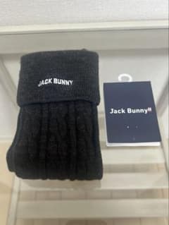 Jack Bunny ブラック ケーブル編みソックスのサムネイル