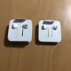 【ほぼ未使用】iPhone 純正イヤホン アップル ライトニング 2つセットのサムネイル