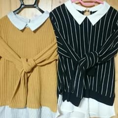 ばん♪様重ね着風*薄手*2枚組のサムネイル