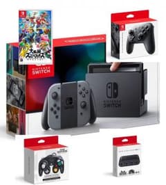 Nintendo Switch グレー スマブラ PROコン GCコンのサムネイル