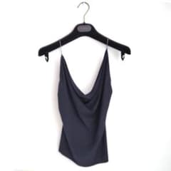 DONNA KARAN SIGNATURE ドレープキャミソール S〜Mサイズ黒 DONNA KARAN SIGNATURE ドレープキャミソール S〜Mサイズ黒 - メルカリ
